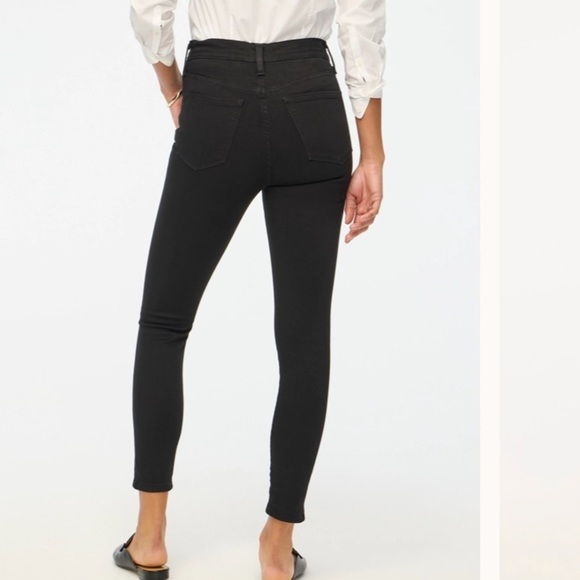 J crew Tall 9" mid-rise black skinny jean in signature stretch - Picture 3 of 5